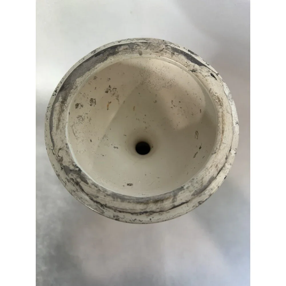 Vintage Marble Painted Candle Holder Candlestick